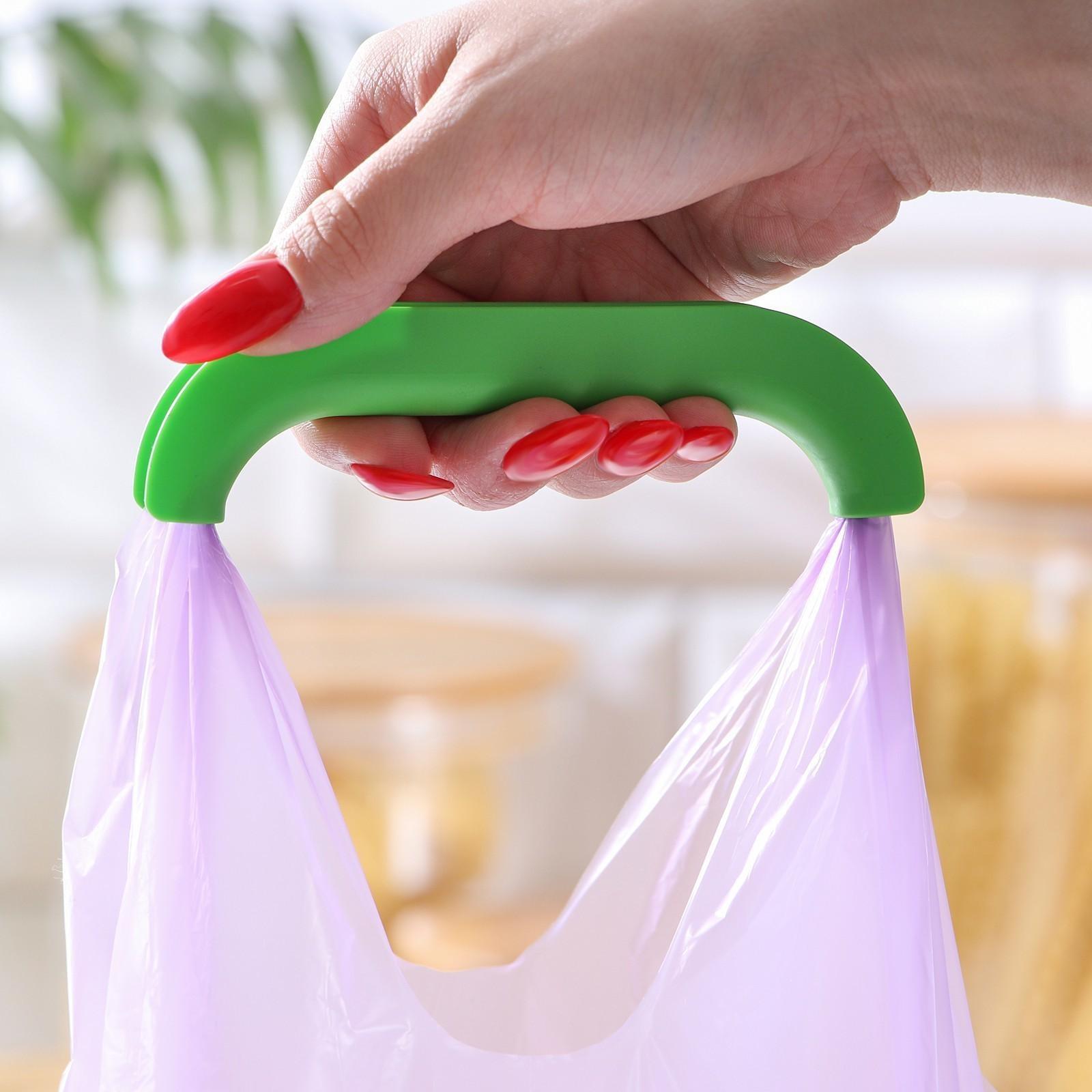 Набор ручек-держателей для пакетов 3 шт, цвет МИКС