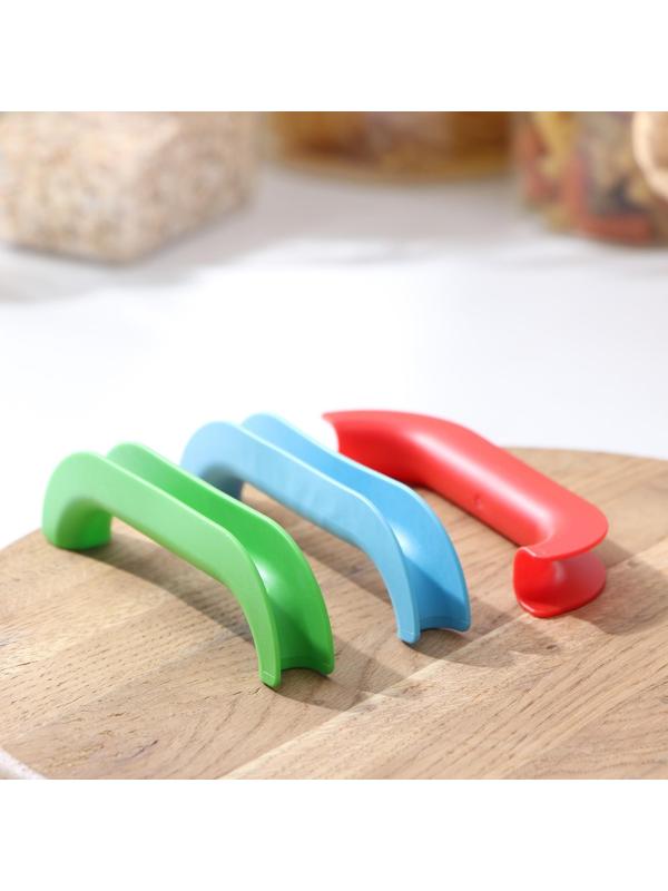 Набор ручек-держателей для пакетов 3 шт, цвет МИКС