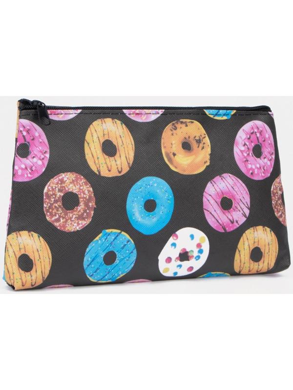 Косметичка на молнии, цвет чёрный/разноцветный
