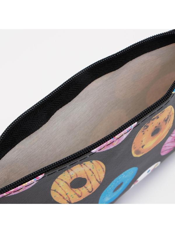 Косметичка на молнии, цвет чёрный/разноцветный
