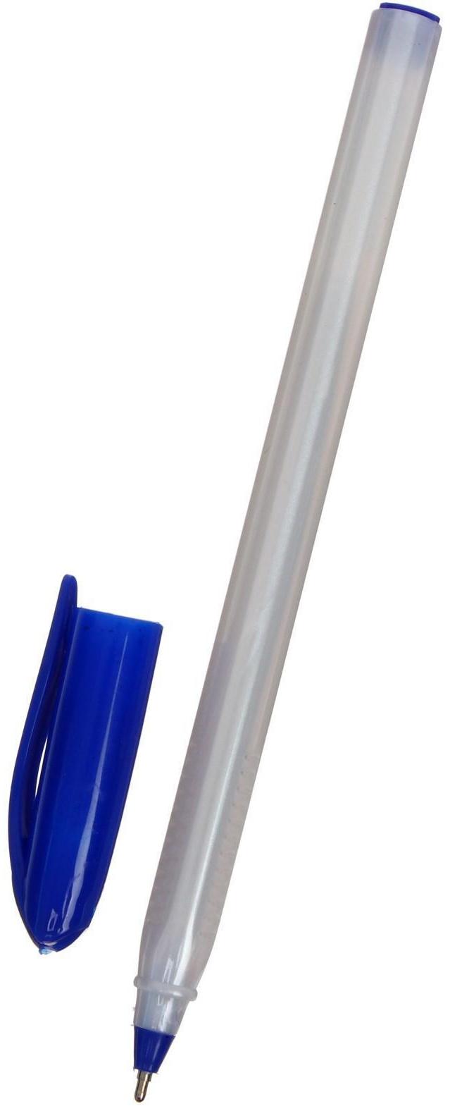 Ручка шариковая, 1.0 мм, стержень синий, серый корпус