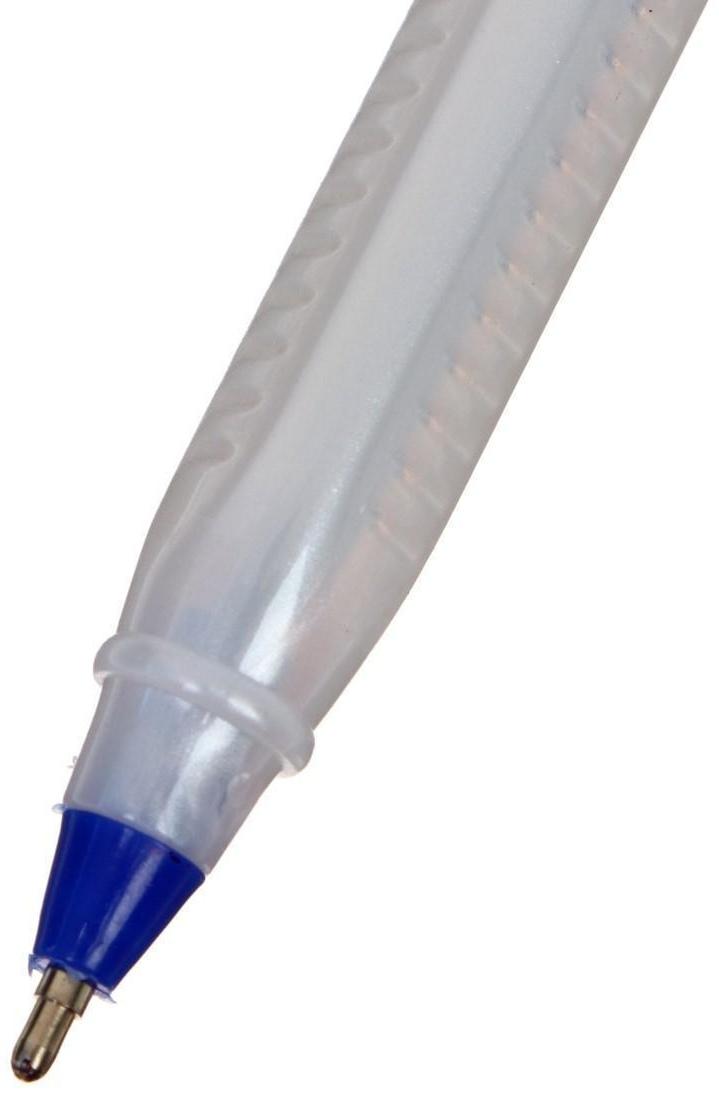 Ручка шариковая, 1.0 мм, стержень синий, серый корпус