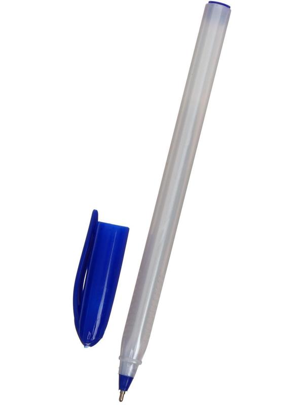 Ручка шариковая, 1.0 мм, стержень синий, серый корпус