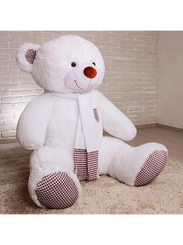 Мягкая игрушка «Медведь Тоффи», 150 см, цвет белый