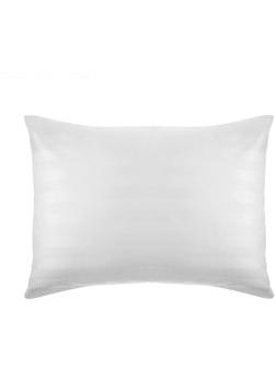 Наволочка Атра 50х70см цвет белый, страйп-сатин 3х3 140г/м² 100% хлопок
