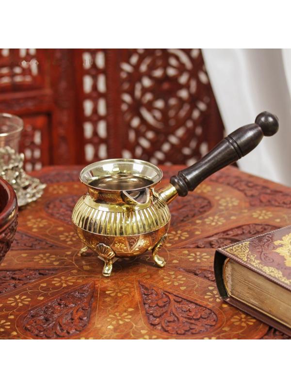 Турка латунь на ножках 200 мл