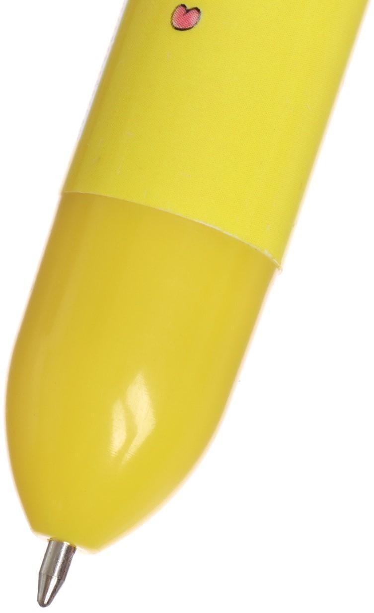 Ручка шариковая Calligrata, автоматическая, 8-ми цветная, МИКС