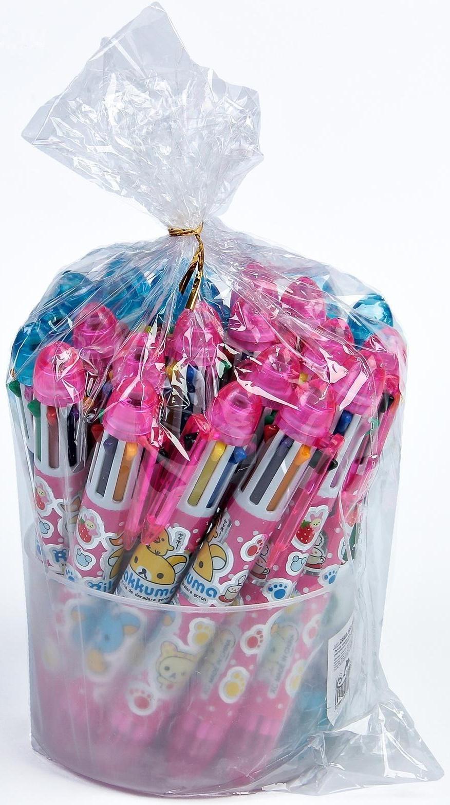 Ручка шариковая Calligrata, автоматическая, 8-ми цветная, МИКС