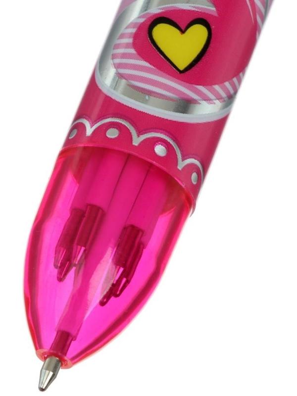 Ручка шариковая Calligrata, автоматическая, 8-ми цветная, МИКС