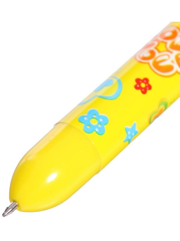 Ручка шариковая Calligrata, автоматическая, 8-ми цветная, МИКС