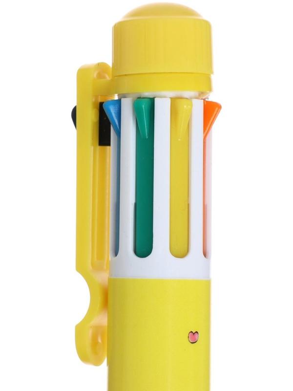 Ручка шариковая Calligrata, автоматическая, 8-ми цветная, МИКС