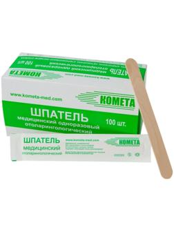 Шпатель медицинский одноразовый, деревянный, стерильный, 150*18*1,8 мм