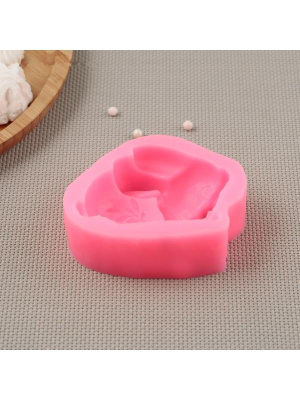 Силиконовый молд Доляна «Зайчик», 9,5×8×3 см, цвет МИКС