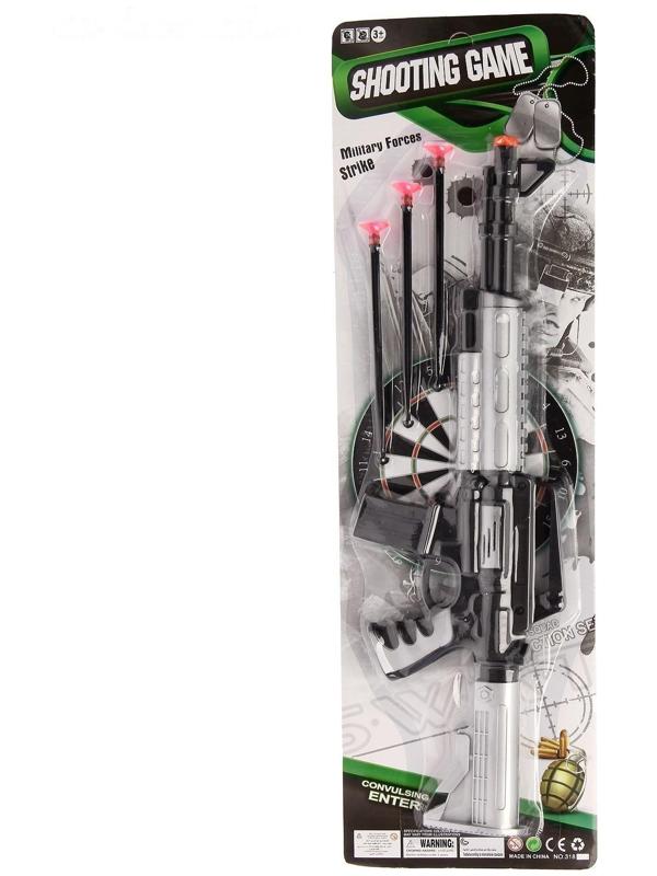 Автомат «М-16», стреляет присосками, цвета МИКС