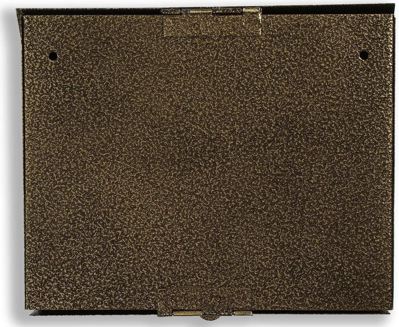 Ящик почтовый без замка (с петлёй), горизонтальный «Мини», бронзовый