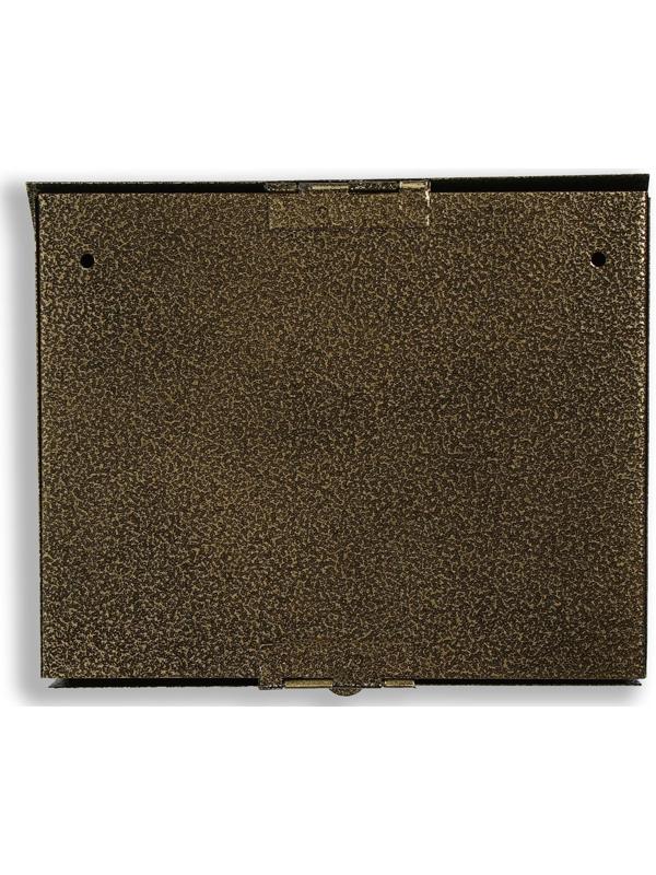 Ящик почтовый без замка (с петлёй), горизонтальный «Мини», бронзовый