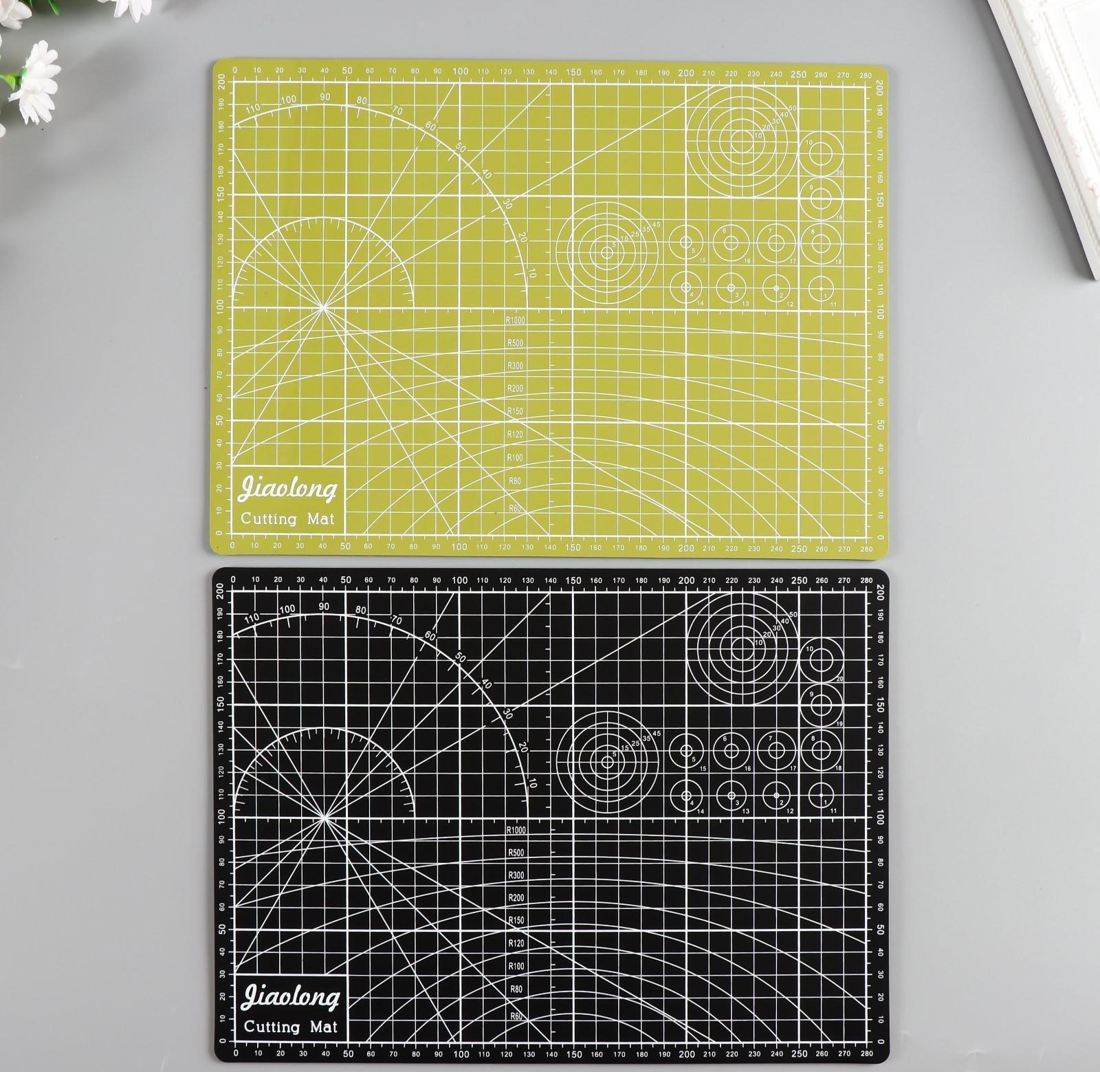 Резиновый мат для творчества цветной А4 МИКС