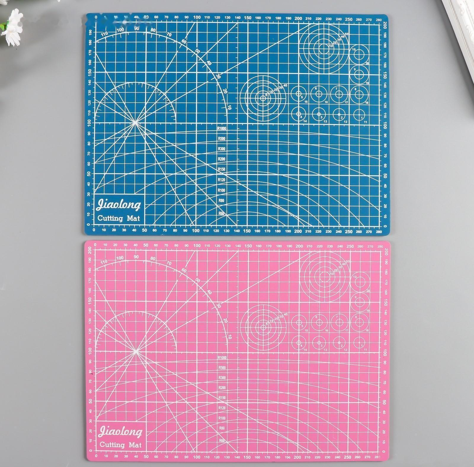 Резиновый мат для творчества цветной А4 МИКС