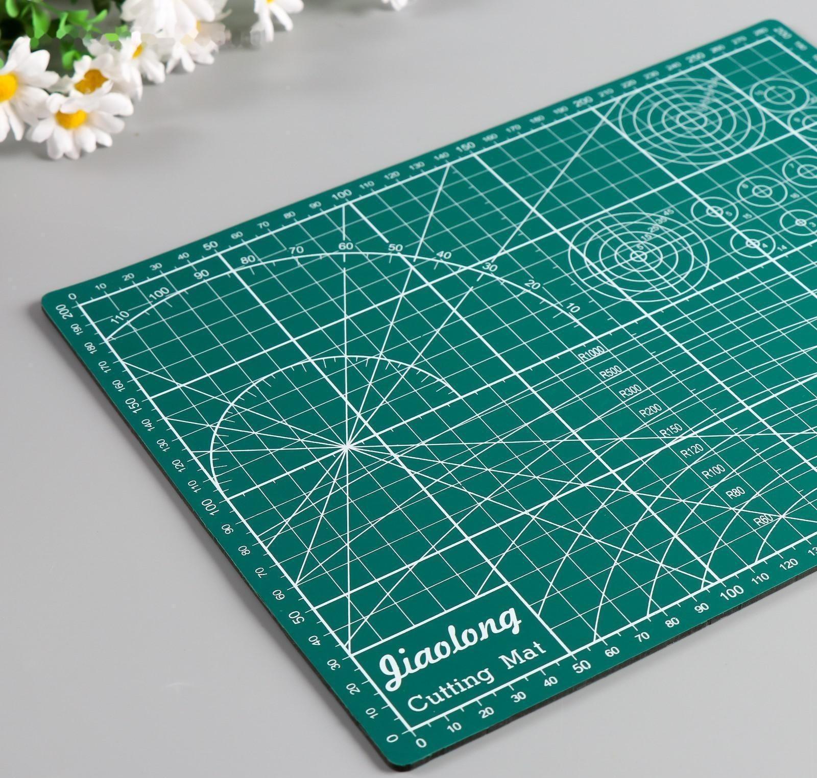 Резиновый мат для творчества цветной А4 МИКС