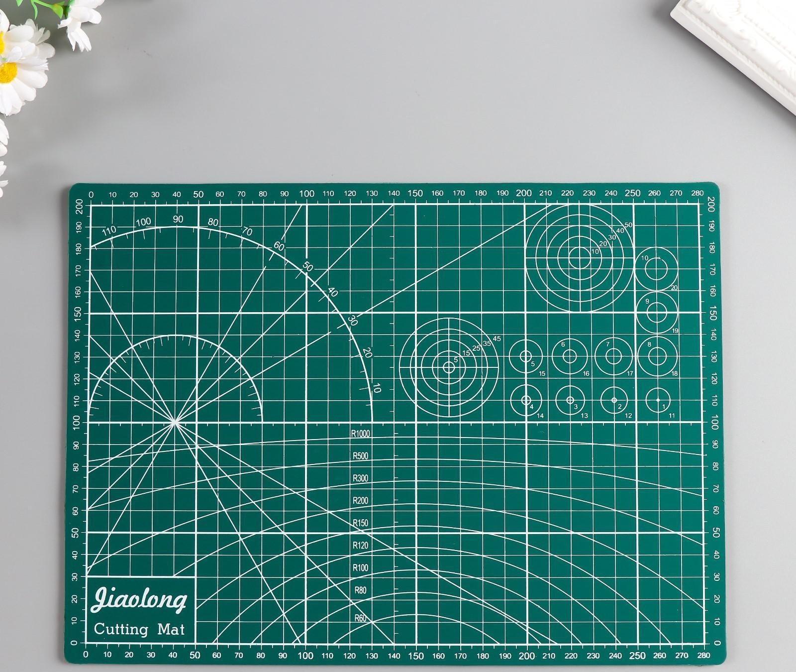 Резиновый мат для творчества цветной А4 МИКС