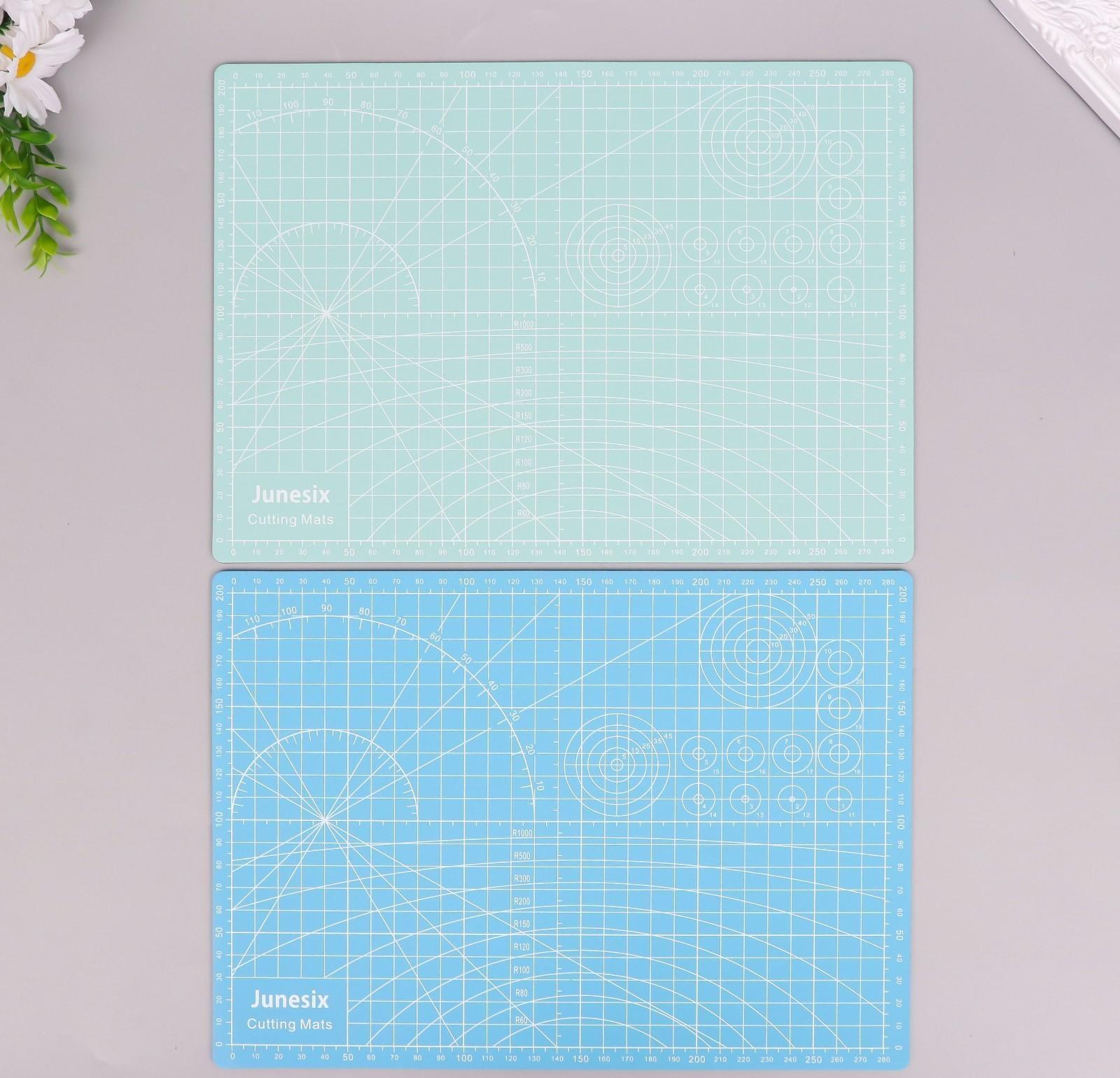 Резиновый мат для творчества цветной А4 МИКС