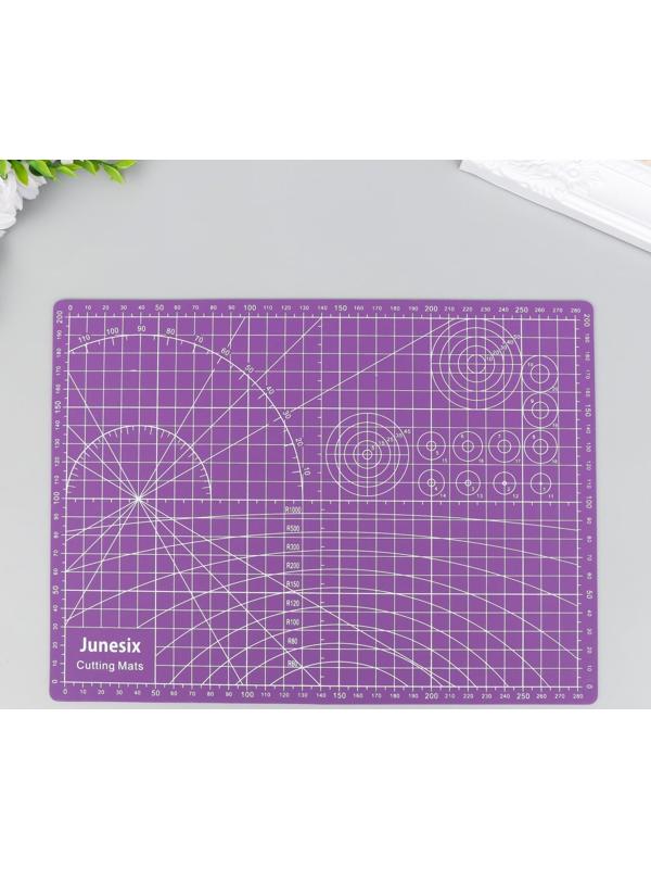 Резиновый мат для творчества цветной А4 МИКС