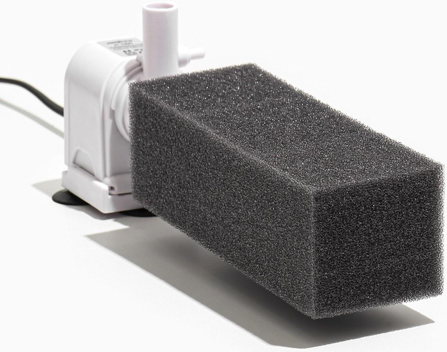 Губка прямоугольная для фильтра, серия F, 5,5 х 6 х 17 см, серая