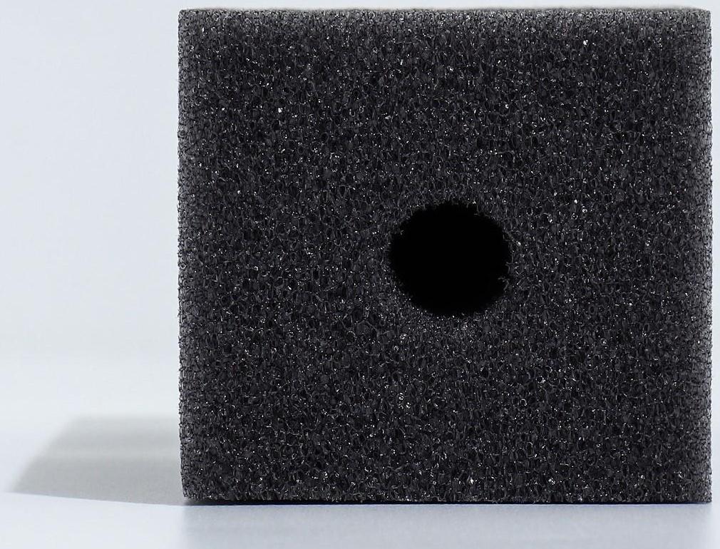 Губка прямоугольная для фильтра, серия F, 5,5 х 6 х 17 см, серая