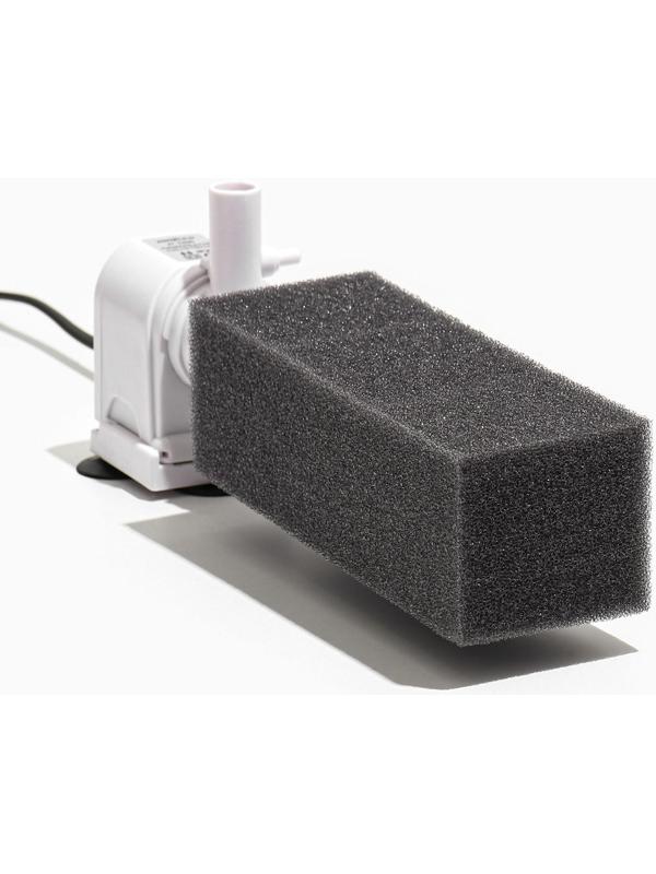Губка прямоугольная для фильтра, серия F, 5,5 х 6 х 17 см, серая