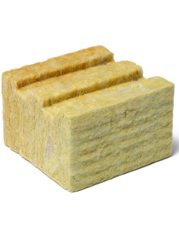 Субстрат минераловатный в кубике, 10 × 10 × 6.5 см, отверстие 15 × 15 мм, «Эковер»