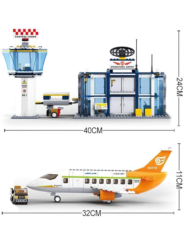 Конструктор «Международный аэропорт», 678 деталей