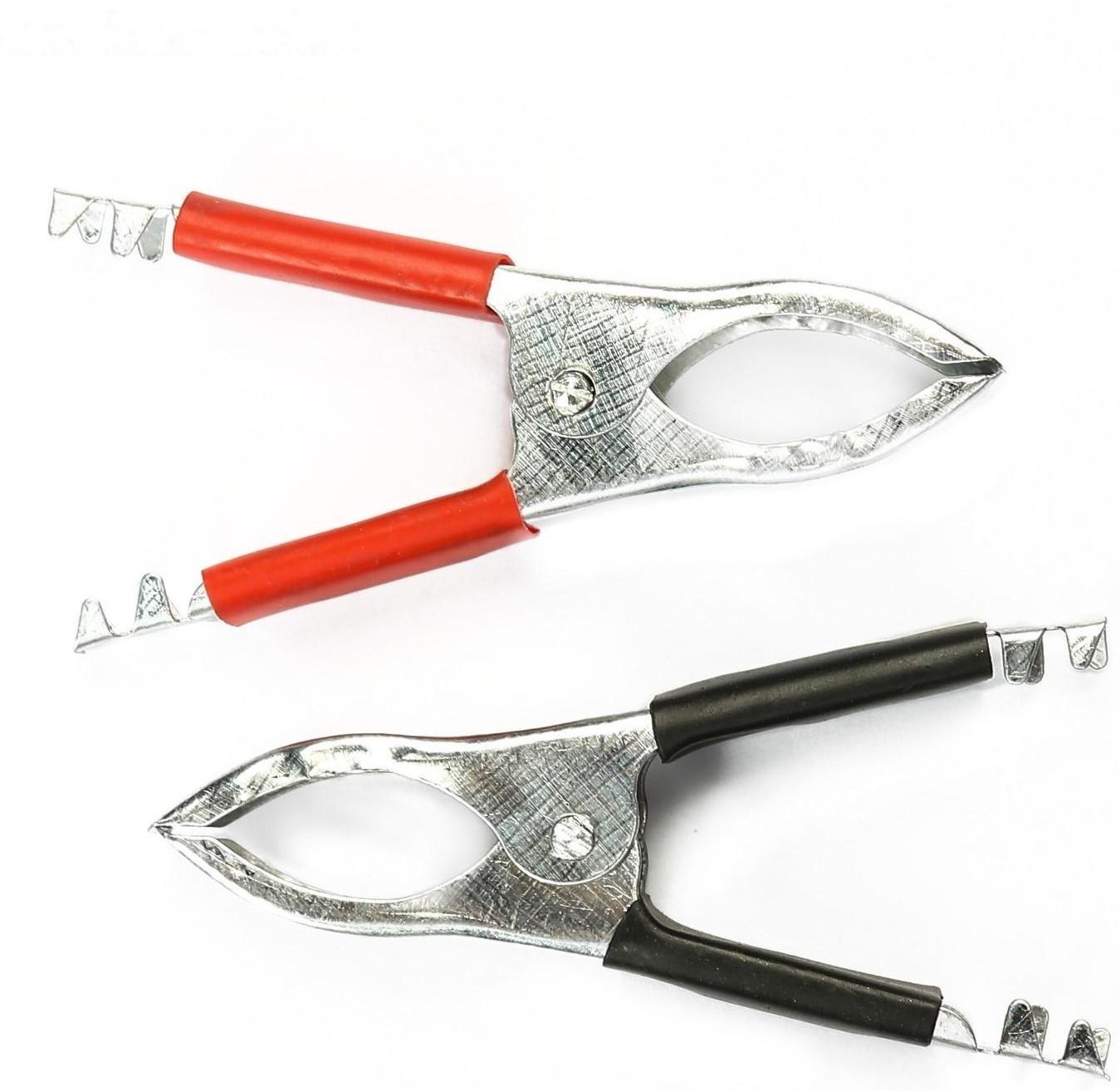 Зажимы-крокодилы для пусковых проводов, 30 А, 75 мм, набор 2 шт