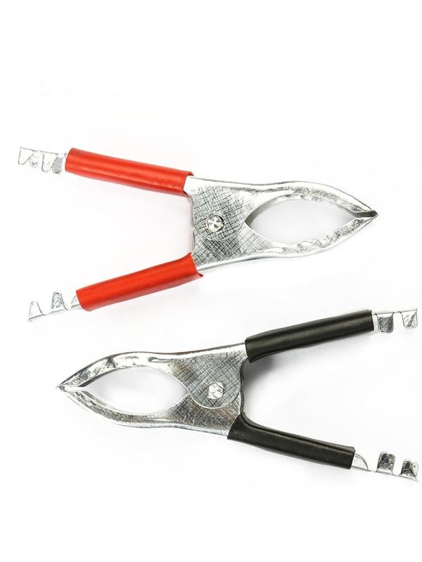 Зажимы-крокодилы для пусковых проводов, 30 А, 75 мм, набор 2 шт