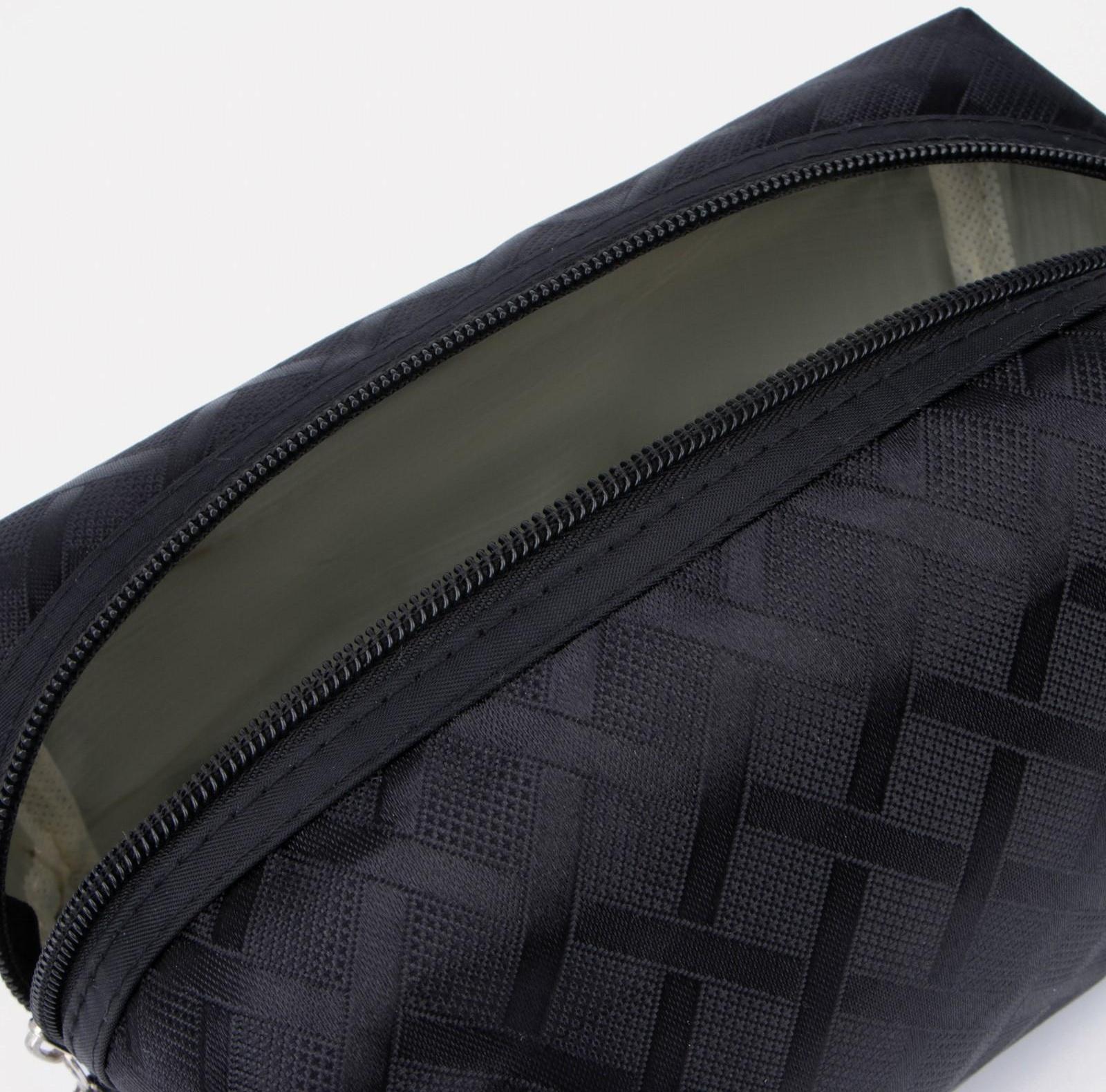 Косметичка на молнии, цвет чёрный