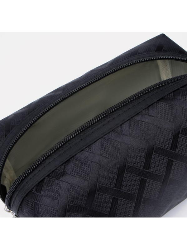 Косметичка на молнии, цвет чёрный