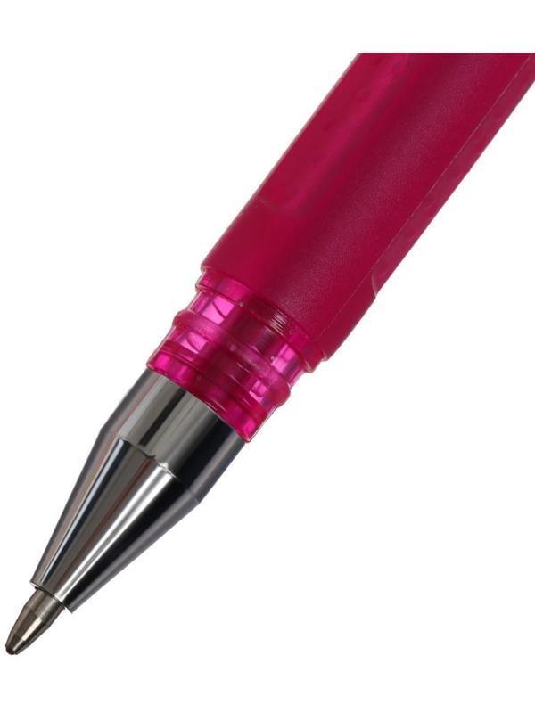 Набор гелевых ручек, 6 цветов, с блёстками, в блистере на кнопке