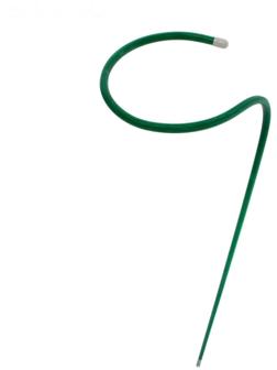 Кустодержатель для цветов, d = 30 см, h = 90 см, ножка d = 1 см, металл, зелёный