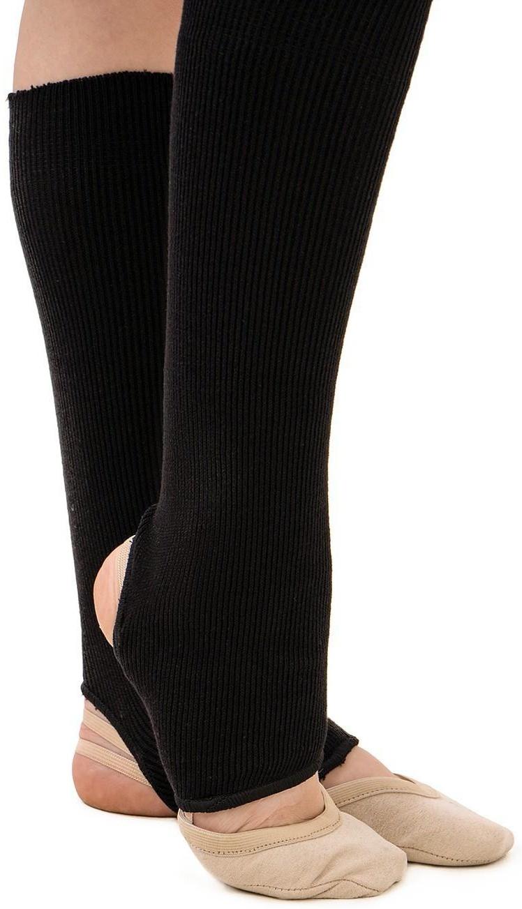 Гетры для танцев №5, без носка и пятки, L= 30 см, цвет чёрный