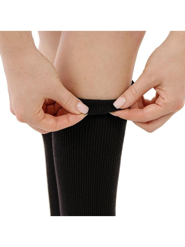 Гетры для танцев №5, без носка и пятки, L= 30 см, цвет чёрный