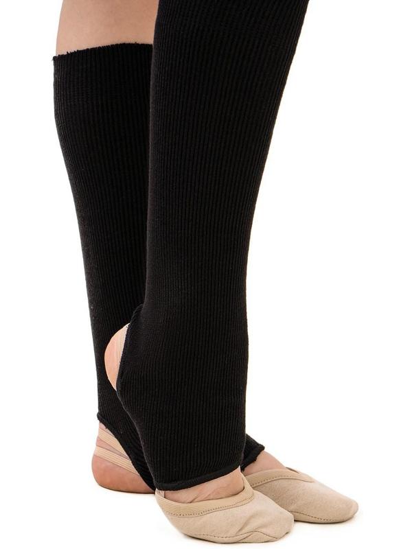 Гетры для танцев №5, без носка и пятки, L= 30 см, цвет чёрный