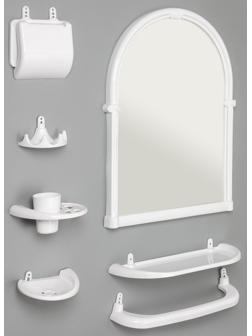 Набор для ванной комнаты «Олимпия», цвет белый