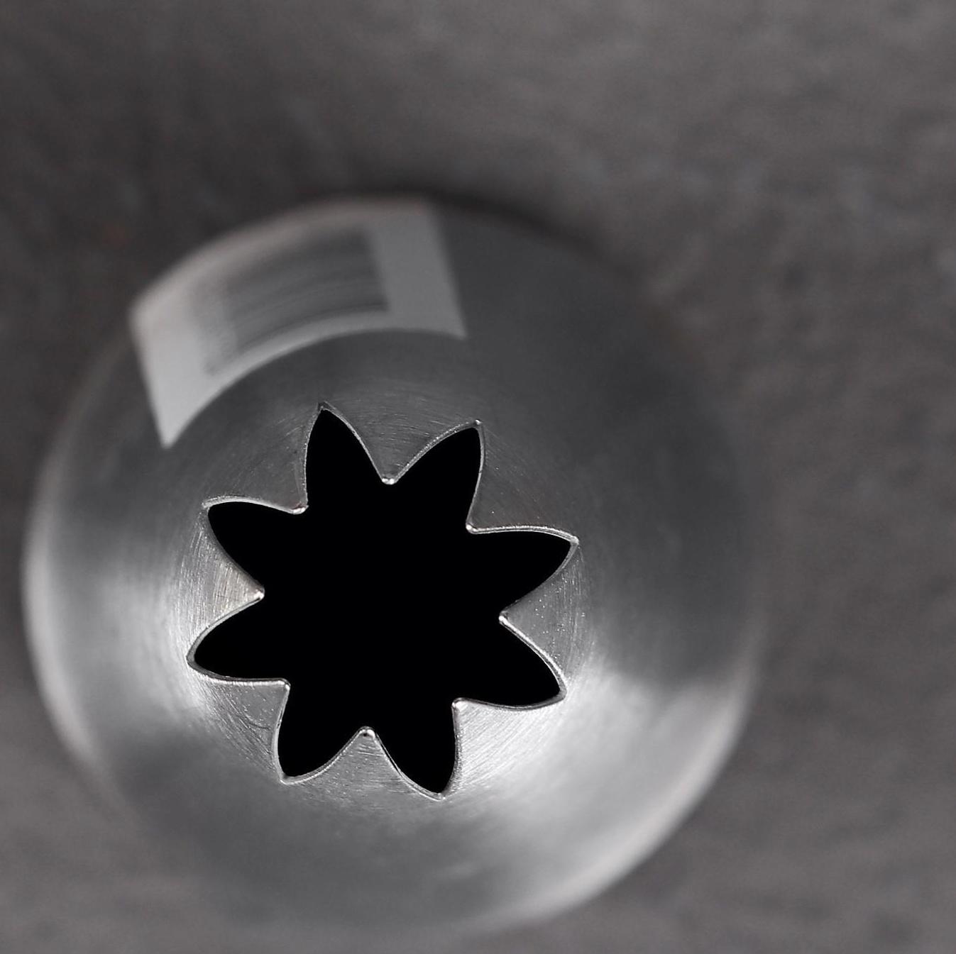 Насадка кондитерская «Закрытая звезда», d=3,5 см, выход 1,7 см, нержавеющая сталь