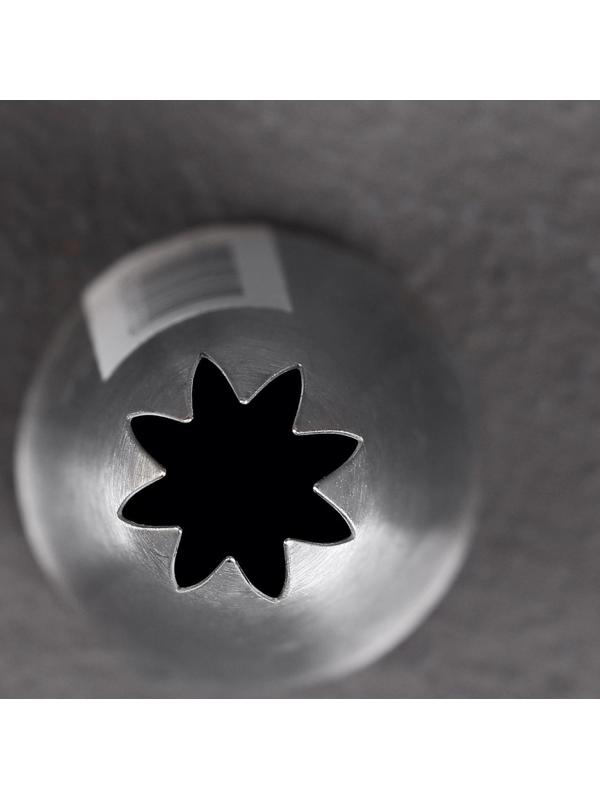 Насадка кондитерская «Закрытая звезда», d=3,5 см, выход 1,7 см, нержавеющая сталь