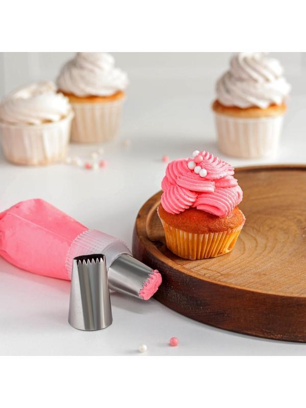 Насадка кондитерская «Плетение», d=3 см, выход 2 см, нержавеющая сталь