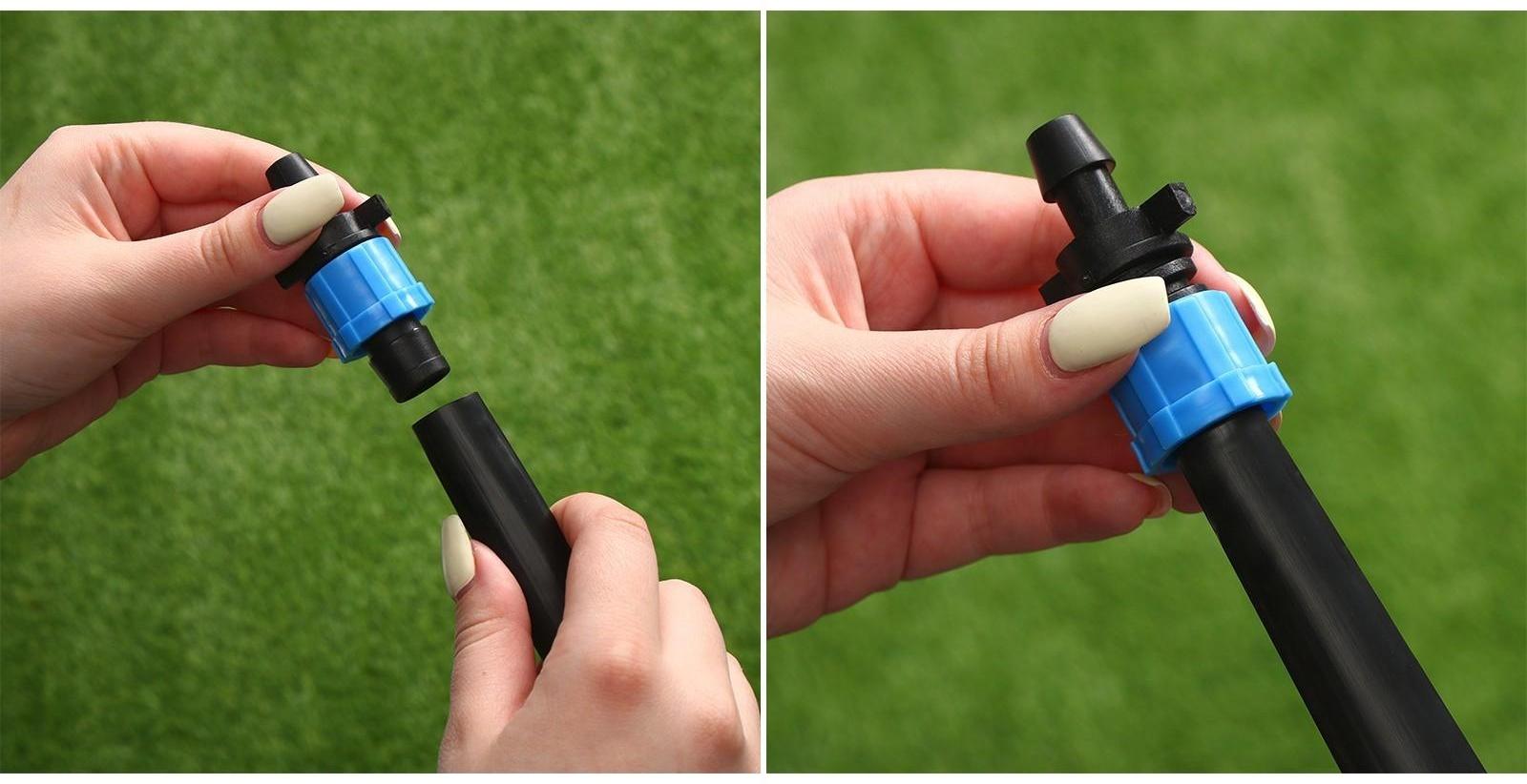 Переходник для капельной ленты, 16 мм, пластик