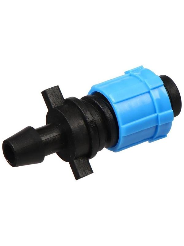 Переходник для капельной ленты, 16 мм, пластик