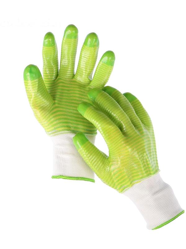 Перчатки нейлоновые, с ПВХ пропиткой, размер 9, Greengo