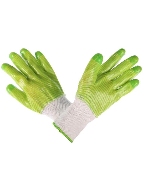 Перчатки нейлоновые, с ПВХ пропиткой, размер 9, Greengo