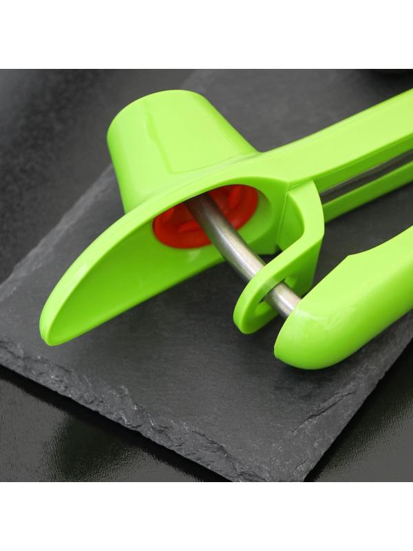 Удалитель косточки Доляна «Эдда», 20 см, цвет зелёный