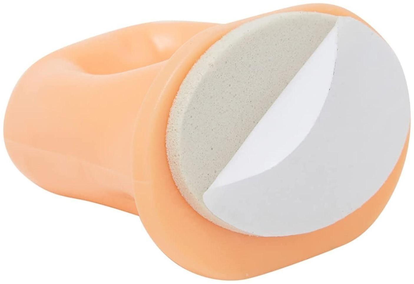 Палец тренировочный для маникюра, на клеевой основе, цвет бежевый